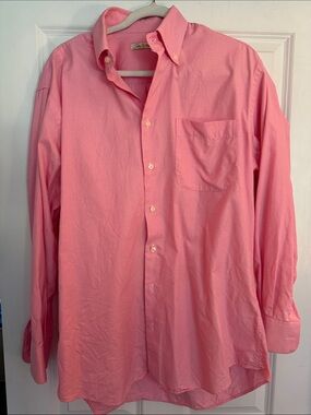 Peter Millar Men's Pink Button-Down Dress Shirt